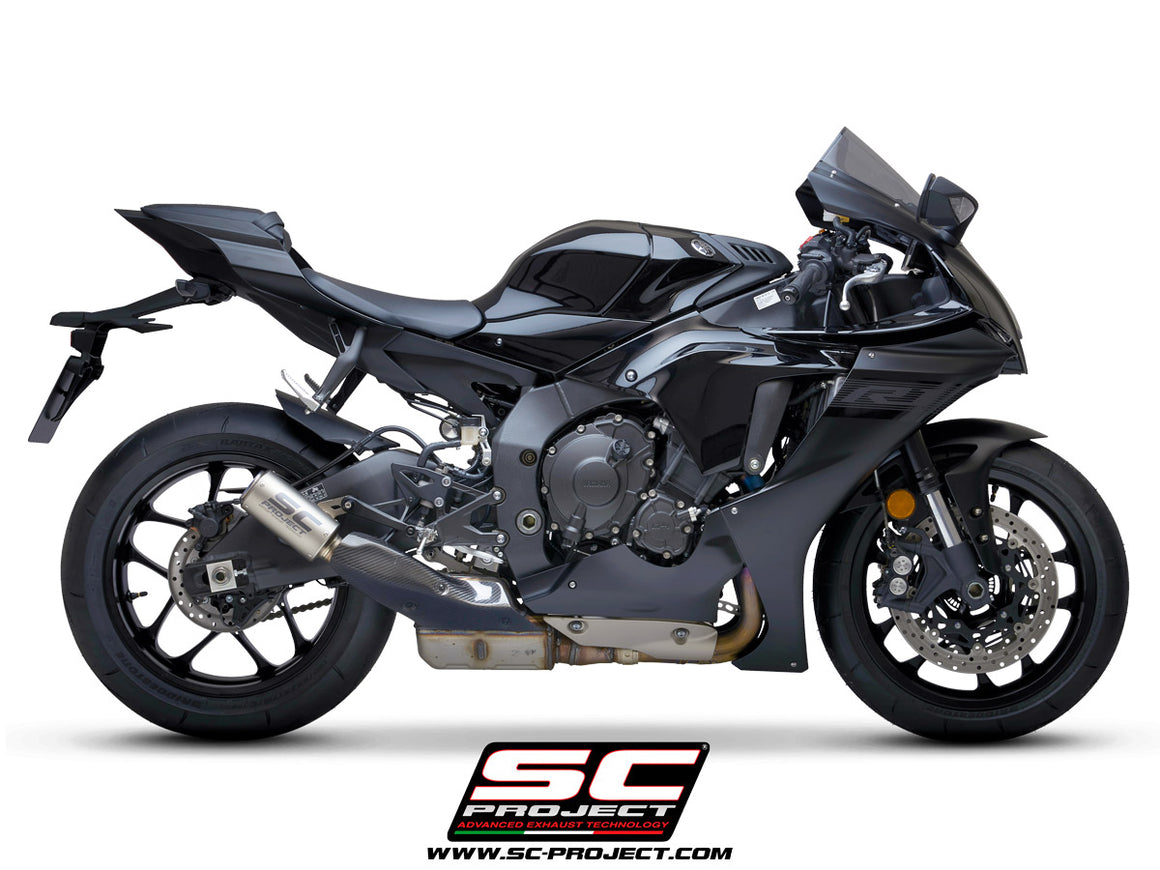 Picture of CR-T titanium exhaust, with stoneguard grid