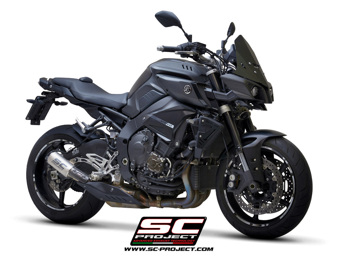 Picture of CR-T titanium exhaust, with stoneguard grid