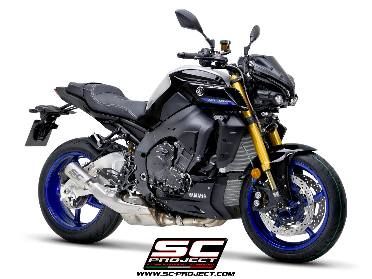 Picture of CR-T titanium exhaust, with stoneguard grid