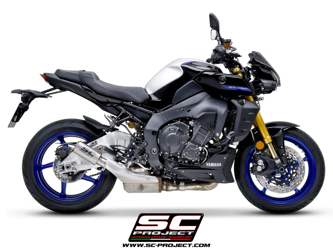 Picture of CR-T titanium exhaust, with stoneguard grid