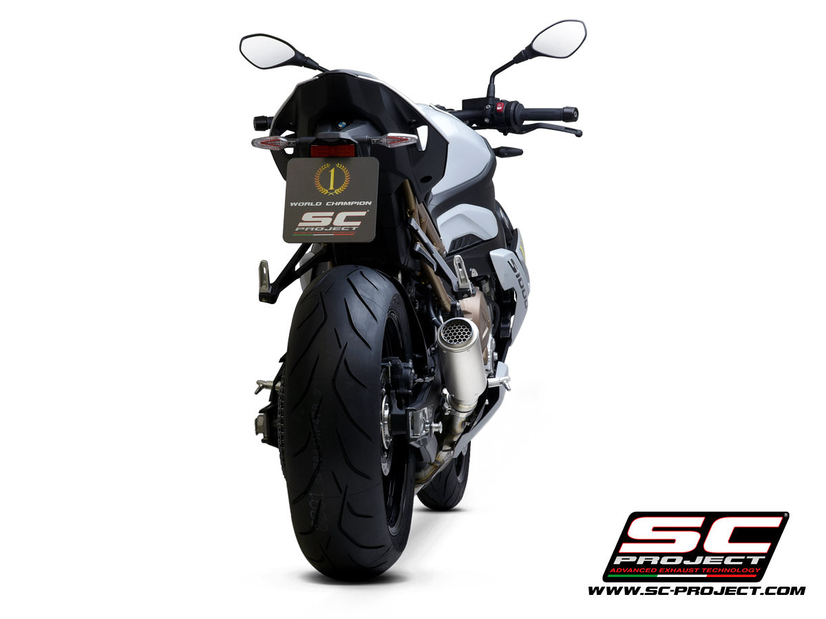 Picture of CR-T titanium exhaust, with stoneguard grid