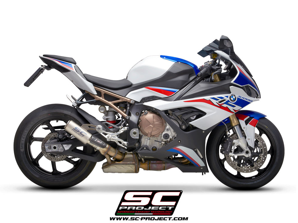 Picture of CR-T titanium exhaust, with stoneguard grid
