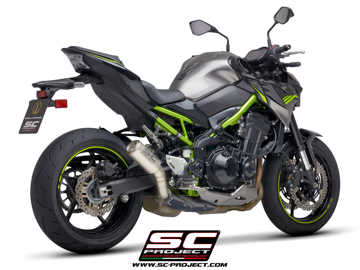 Picture of CR-T titanium exhaust, with stoneguard grid