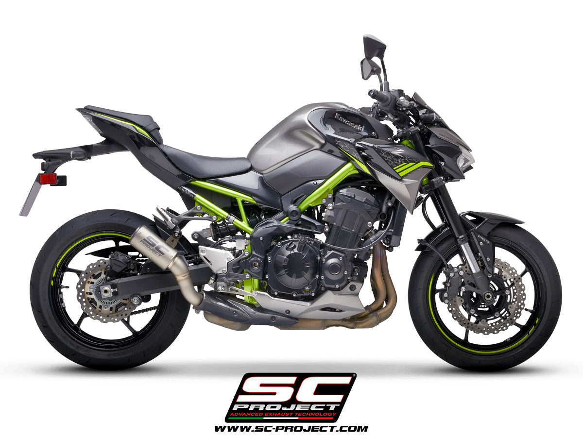 Picture of CR-T titanium exhaust, with stoneguard grid