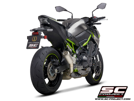 Picture of CR-T titanium exhaust, with stoneguard grid