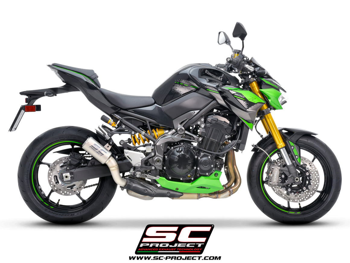 Picture of CR-T titanium exhaust, with stoneguard grid