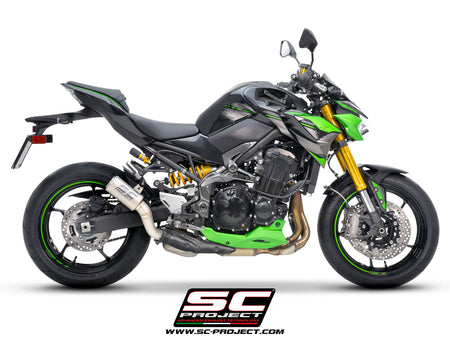Picture of CR-T titanium exhaust, with stoneguard grid