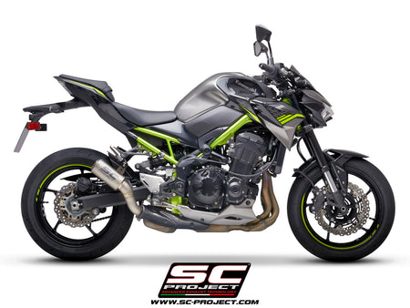 Picture of CR-T titanium exhaust, with stoneguard grid