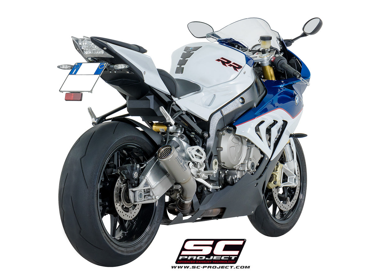Picture of CR-T titanium exhaust, with stoneguard grid