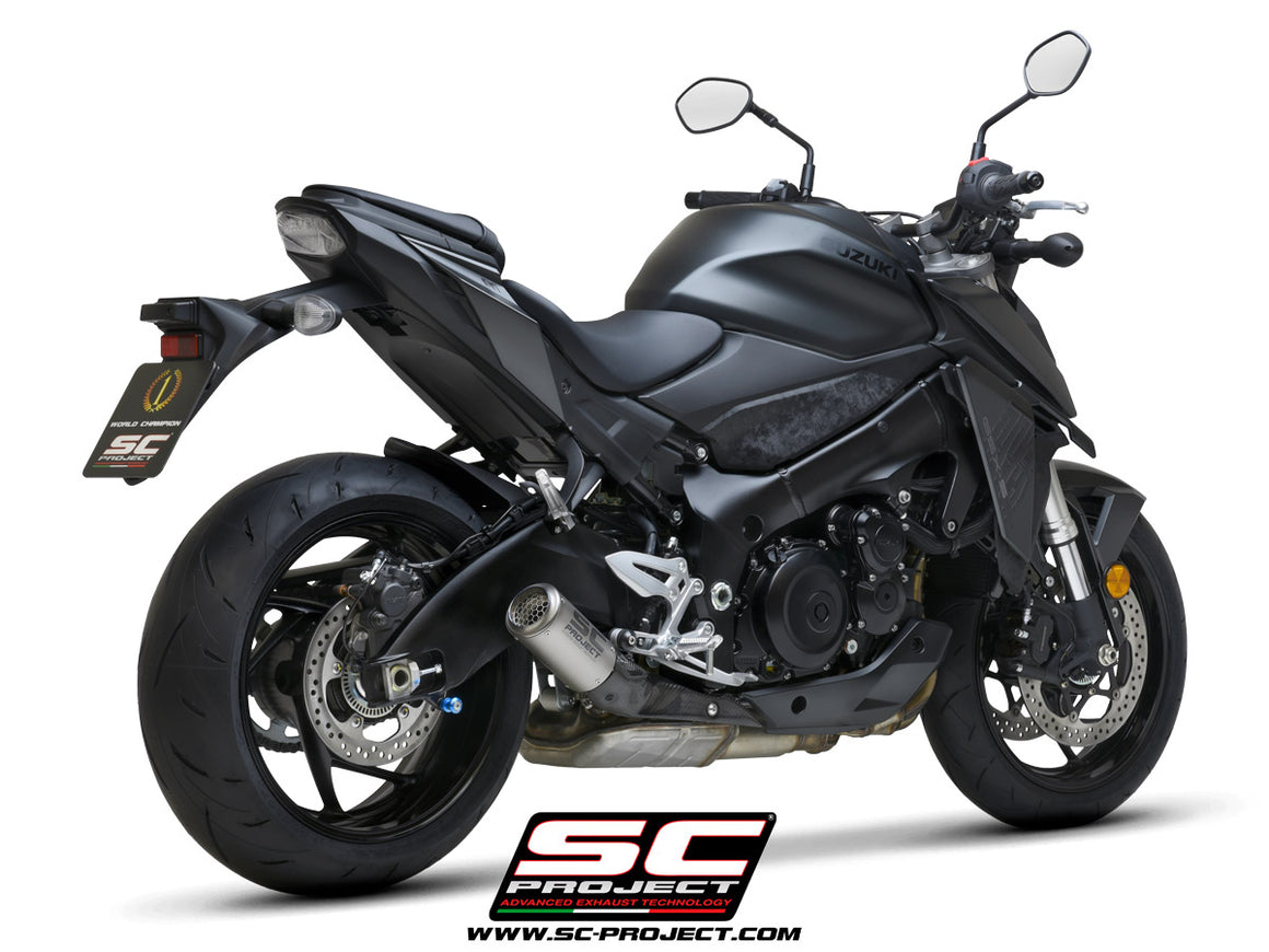 Picture of CR-T titanium exhaust, with stoneguard grid