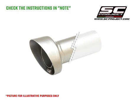 Picture of dB-killer for SC1-M exhaust (round output)