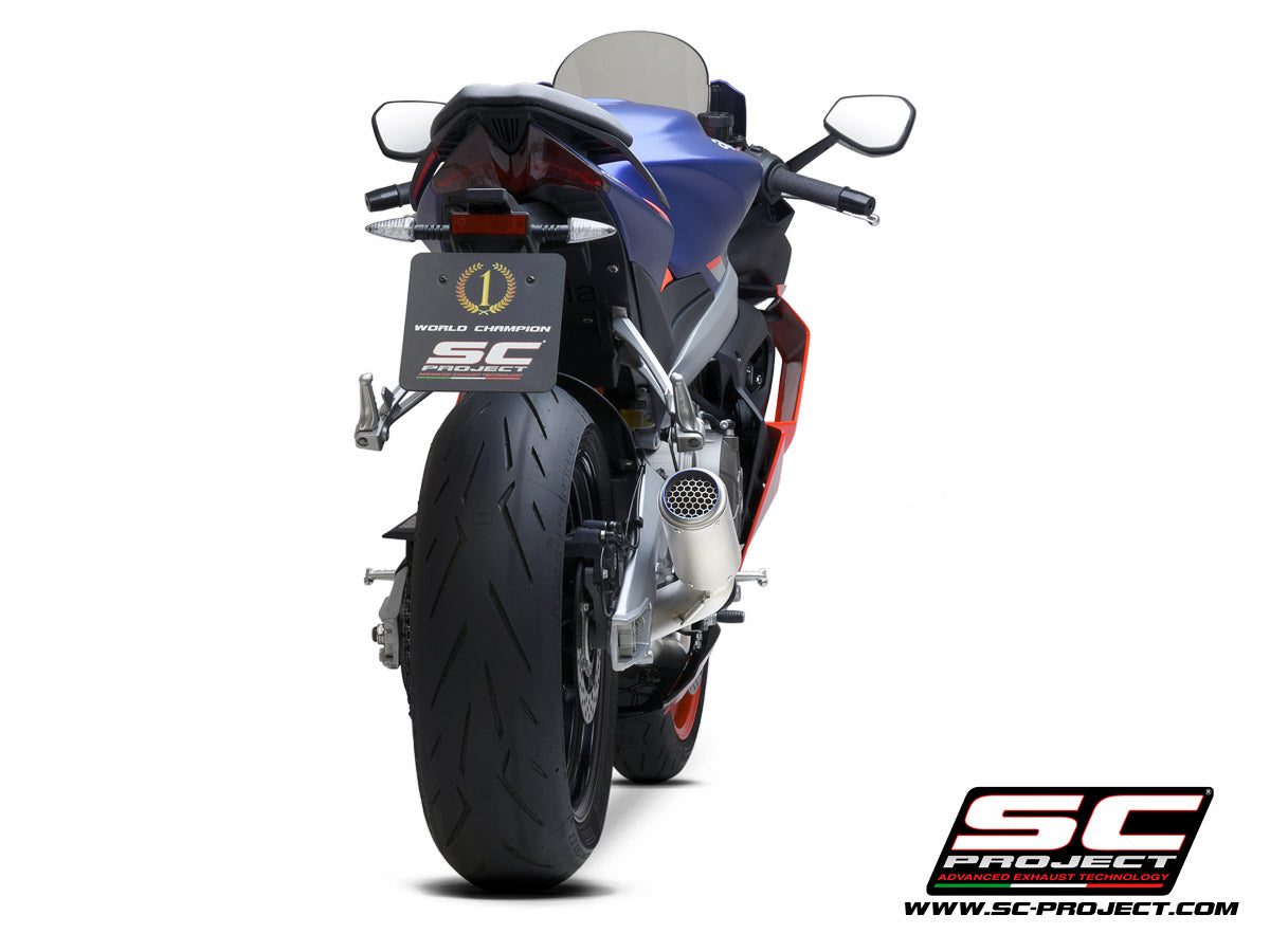 Picture of 2-1 Stainless steel full exhaust system, with CR-T titanium exhaust with stoneguard grid