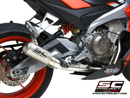 Picture of 2-1 Stainless steel full exhaust system, with CR-T titanium exhaust with stoneguard grid