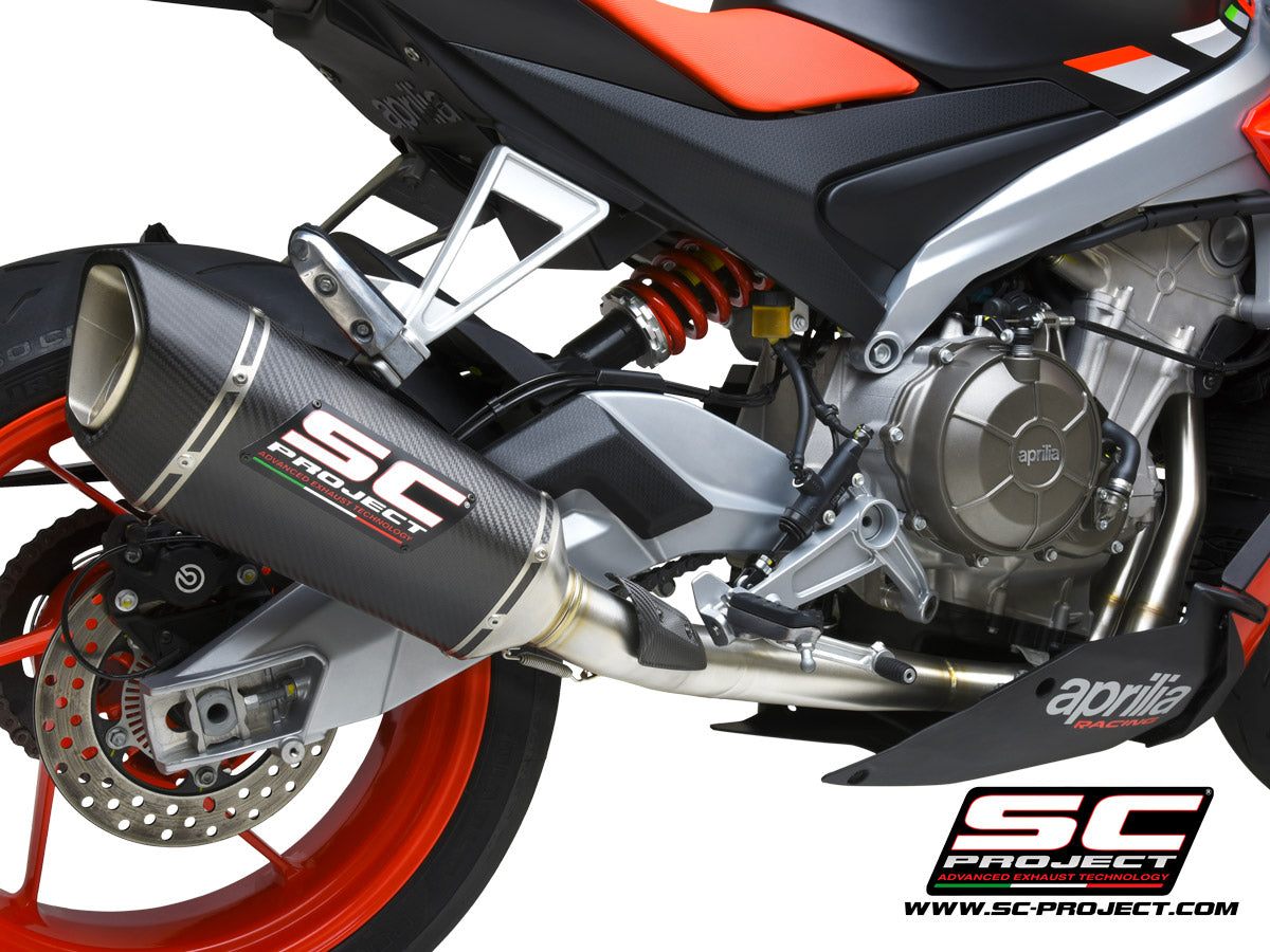 Picture of 2-1 Stainless steel full exhaust system, with SC1-R carbon fibre exhaust