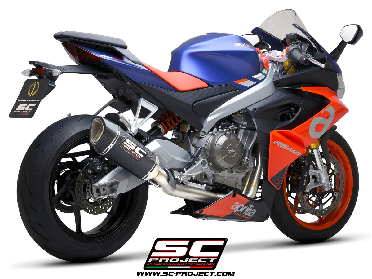 Picture of 2-1 Stainless steel full exhaust system, with SC1-R carbon fibre exhaust