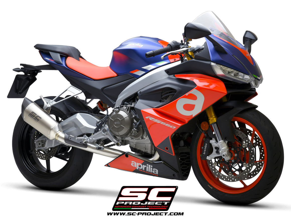 Picture of 2-1 Stainless steel full exhaust system, with SC1-R titanium exhaust