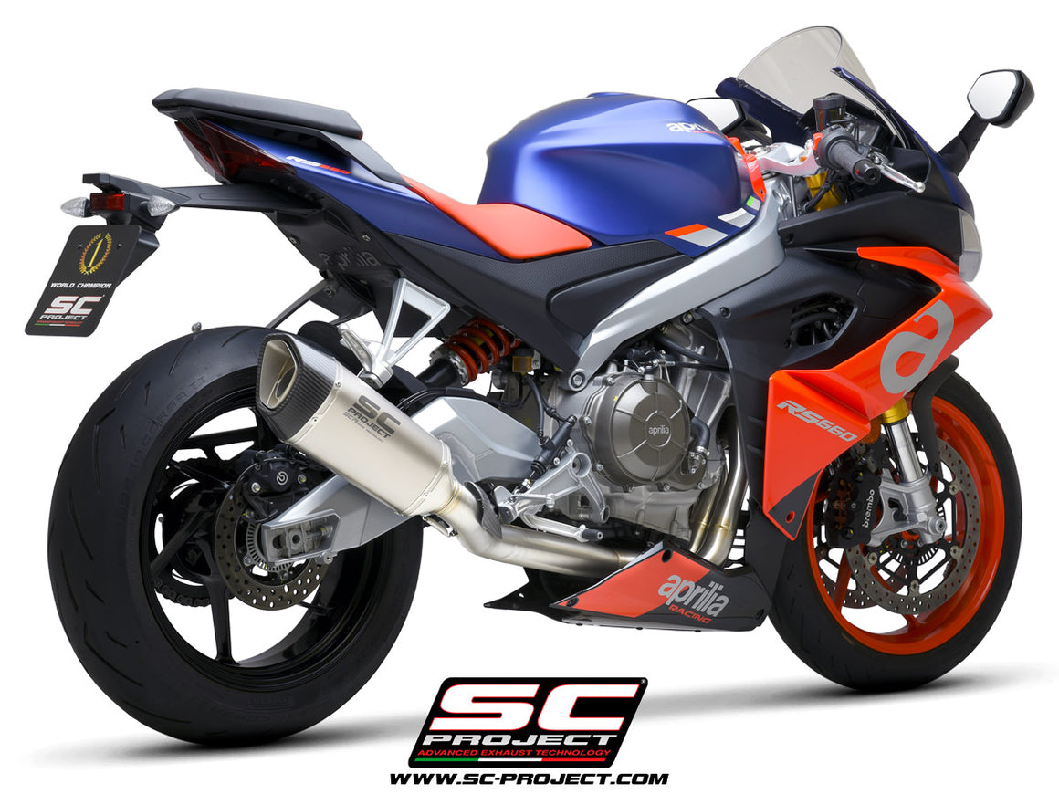 Picture of 2-1 Stainless steel full exhaust system, with SC1-R titanium exhaust