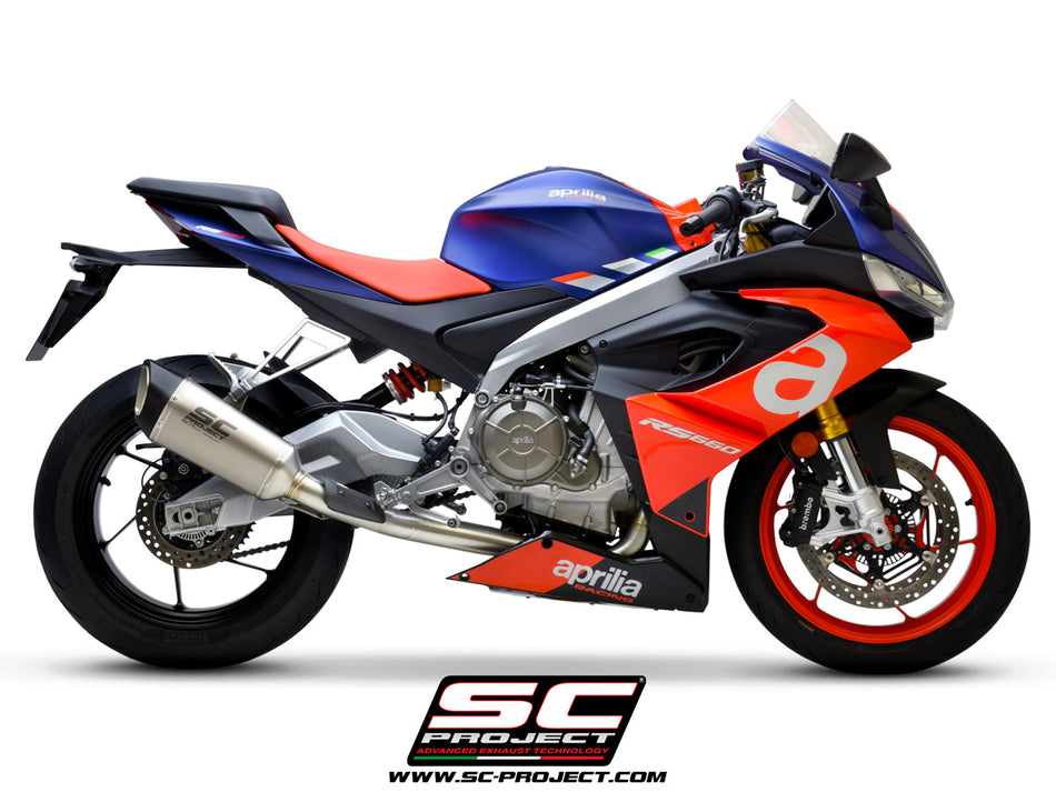 Picture of 2-1 Stainless steel full exhaust system, with SC1-R titanium exhaust