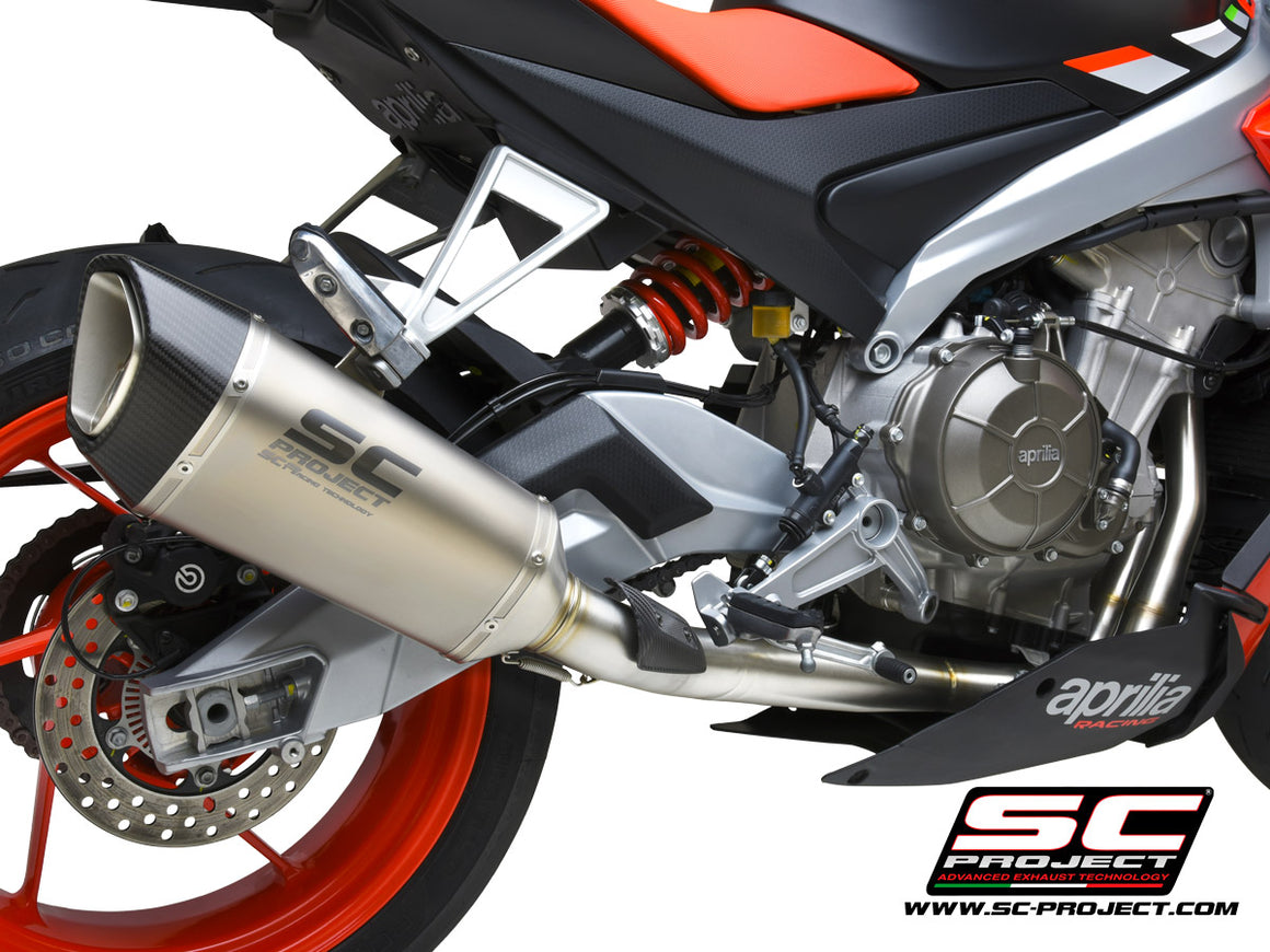 Picture of 2-1 Stainless steel full exhaust system, with SC1-R titanium exhaust