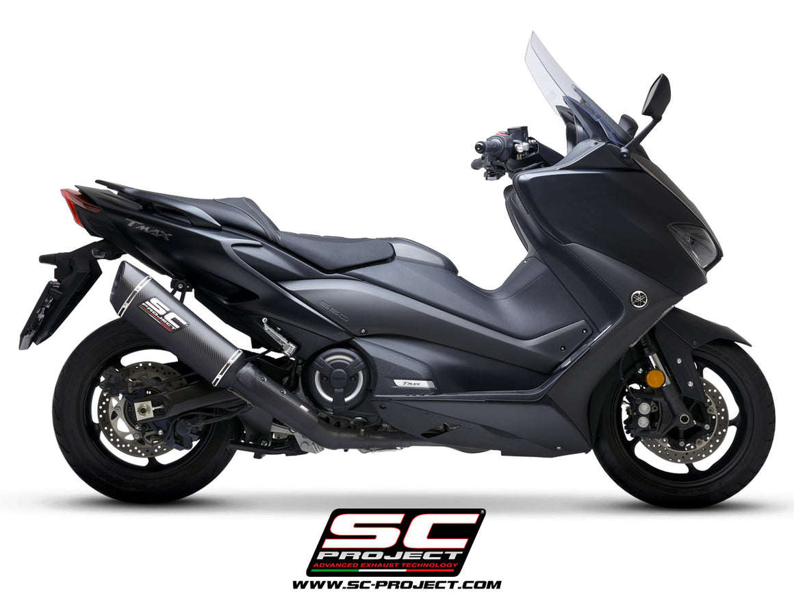 Picture of 2-1 Stainless steel full exhaust system, matt black, with SC1-R carbon fibre exhaust
