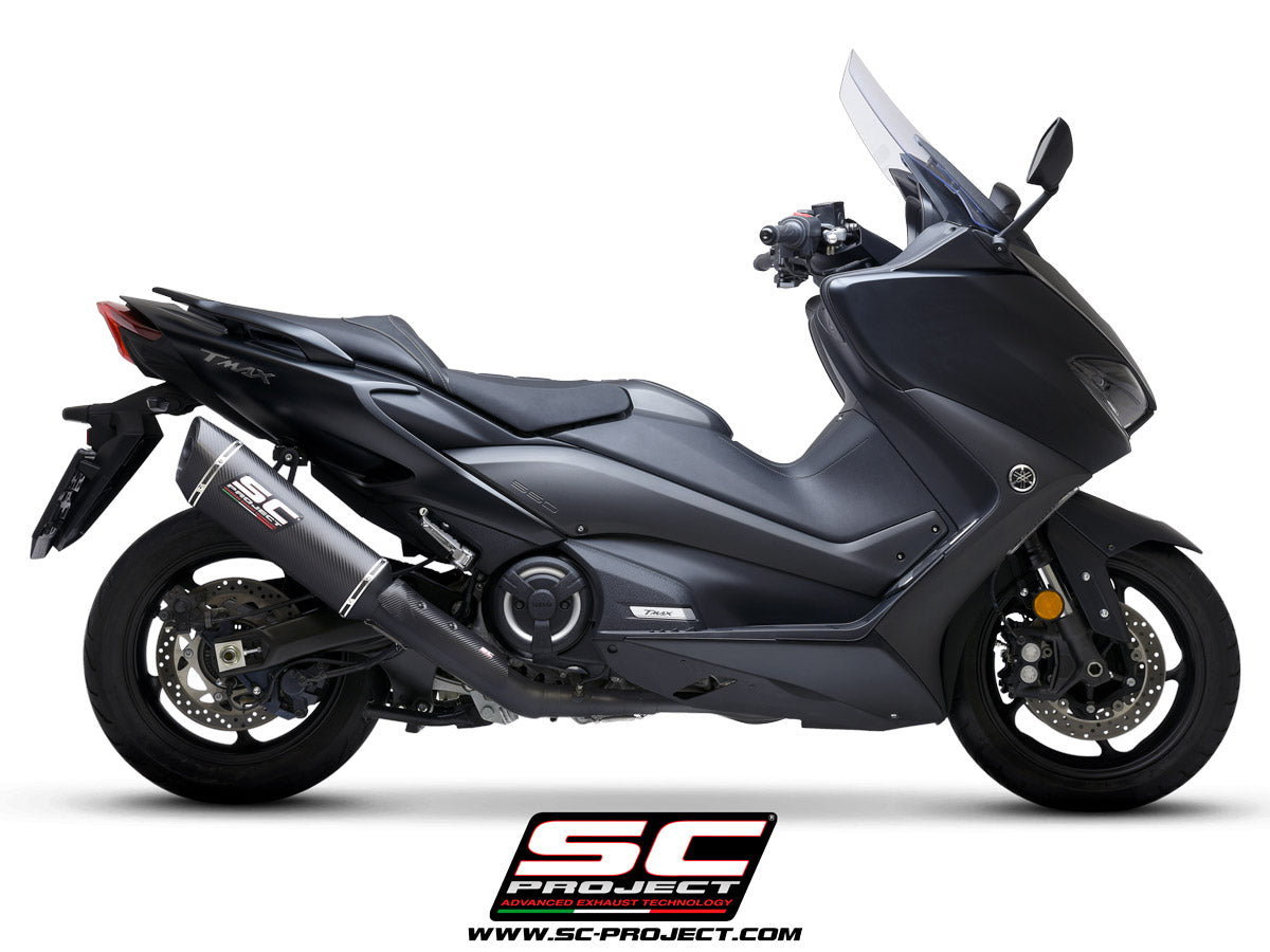 Picture of 2-1 Stainless steel full exhaust system, matt black, with SC1-R carbon fibre exhaust