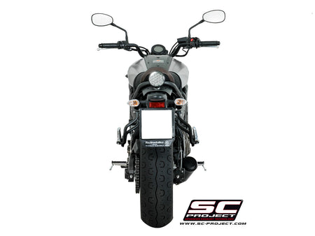Picture of 2-1 Stainless steel full exhaust system, with Conico 70s stainless steel exhaust, matt black