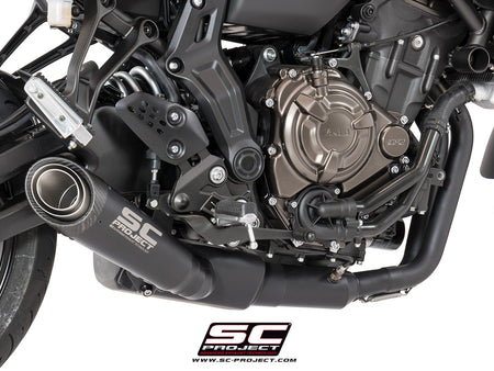 Picture of 2-1 Stainless steel full exhaust system, with S1 titanium exhaust, matt black
