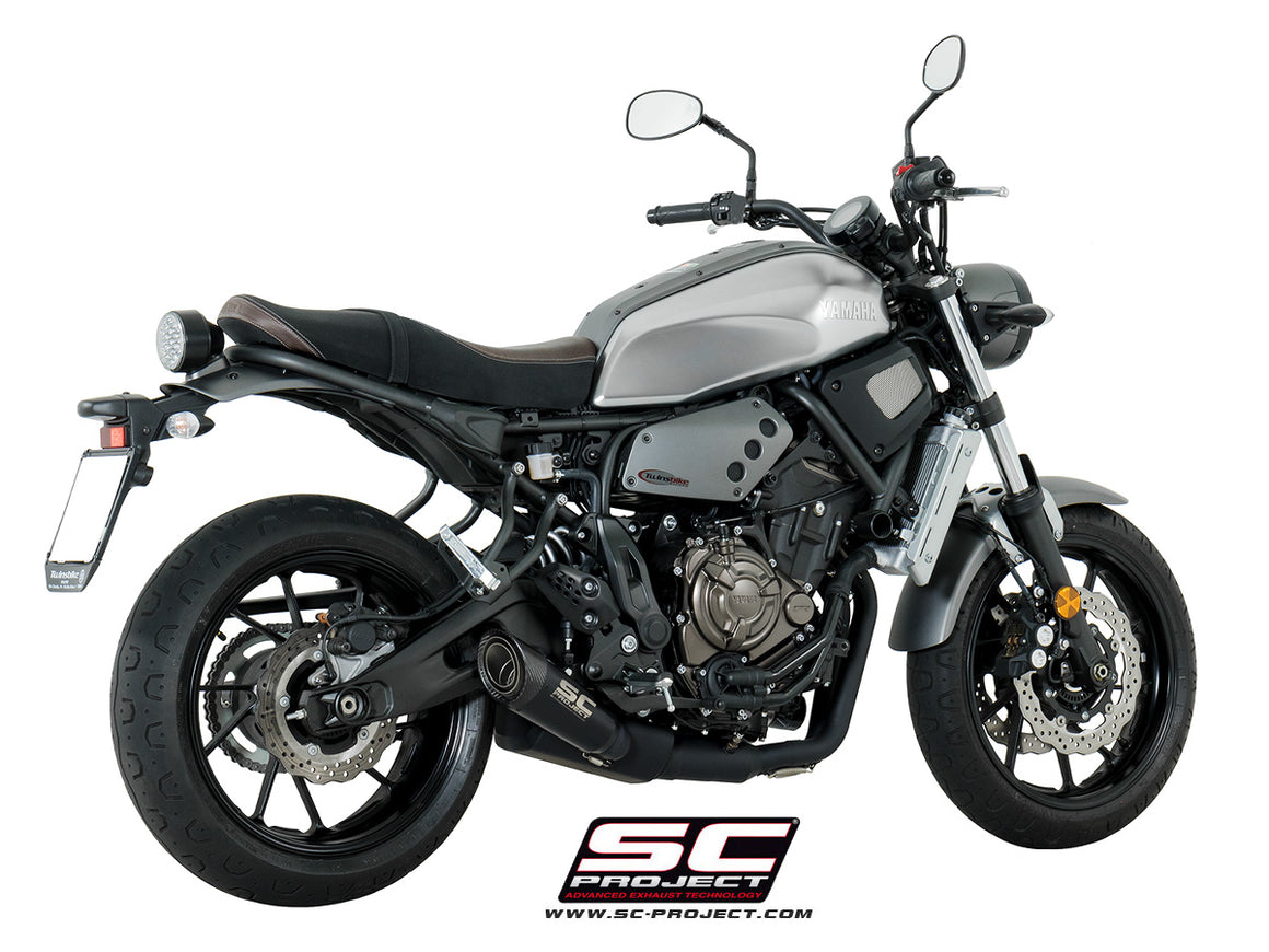 Picture of 2-1 Stainless steel full exhaust system, with S1 titanium exhaust, matt black