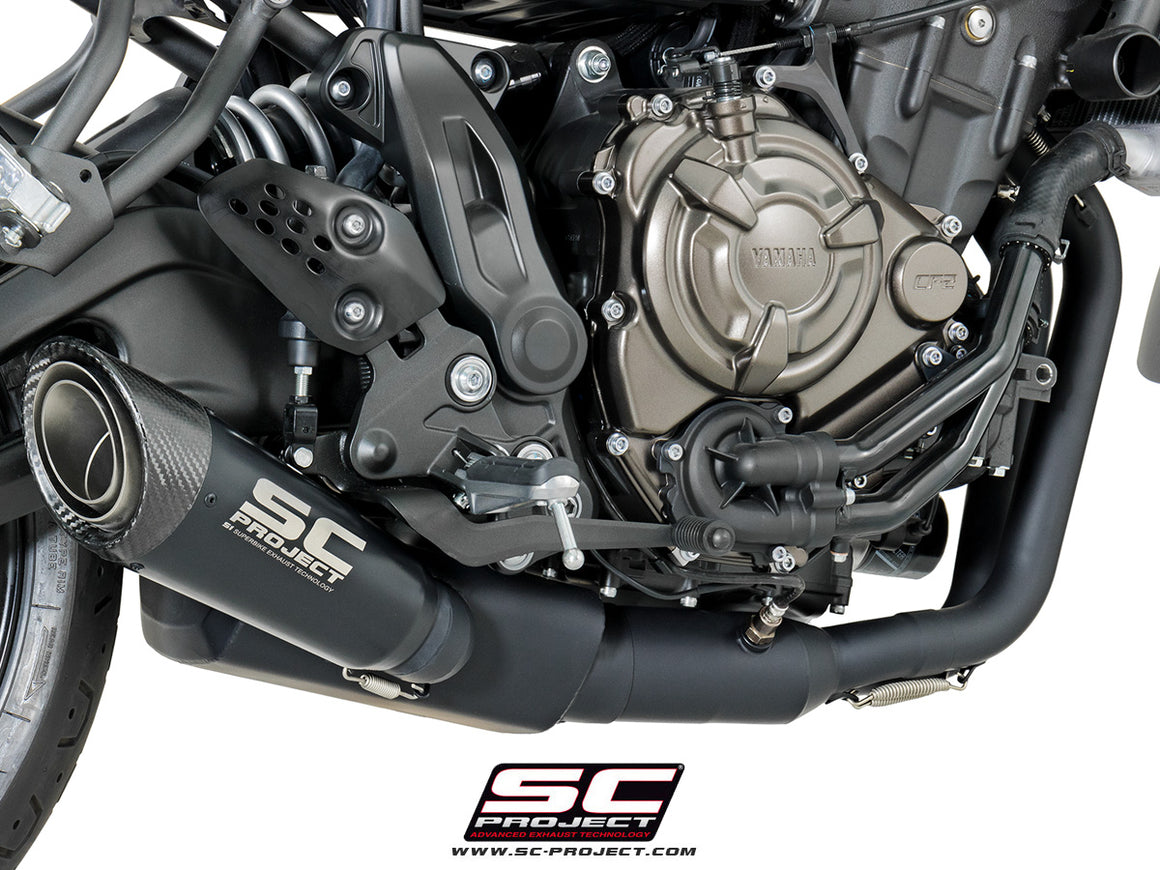 Picture of 2-1 Stainless steel full exhaust system, with S1 titanium exhaust, matt black