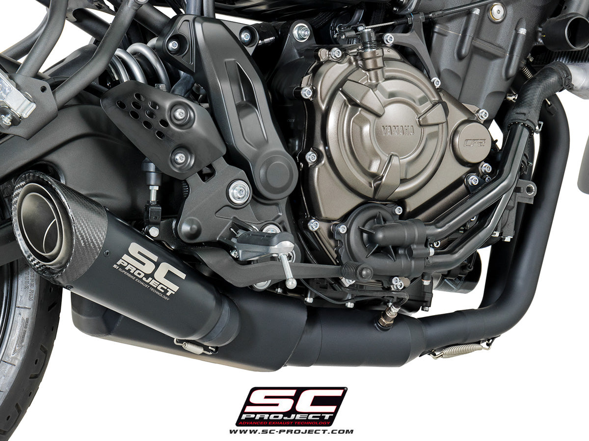 Picture of 2-1 Stainless steel full exhaust system, with S1 titanium exhaust, matt black