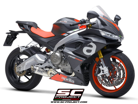 Picture of 2-1 Titanium full exhaust system, with S1 titanium exhaust, with welded sector link pipe