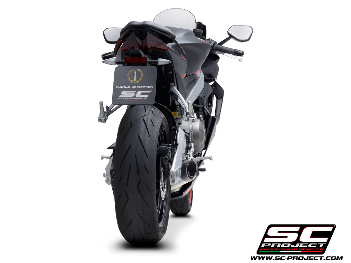 Picture of 2-1 Titanium full exhaust system, with S1 titanium exhaust, with welded sector link pipe