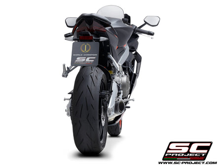 Picture of 2-1 Titanium full exhaust system, with S1 titanium exhaust, with welded sector link pipe