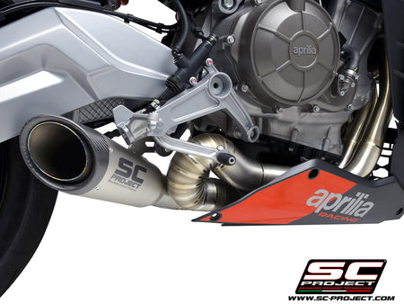 Picture of 2-1 Titanium full exhaust system, with S1 titanium exhaust, with welded sector link pipe