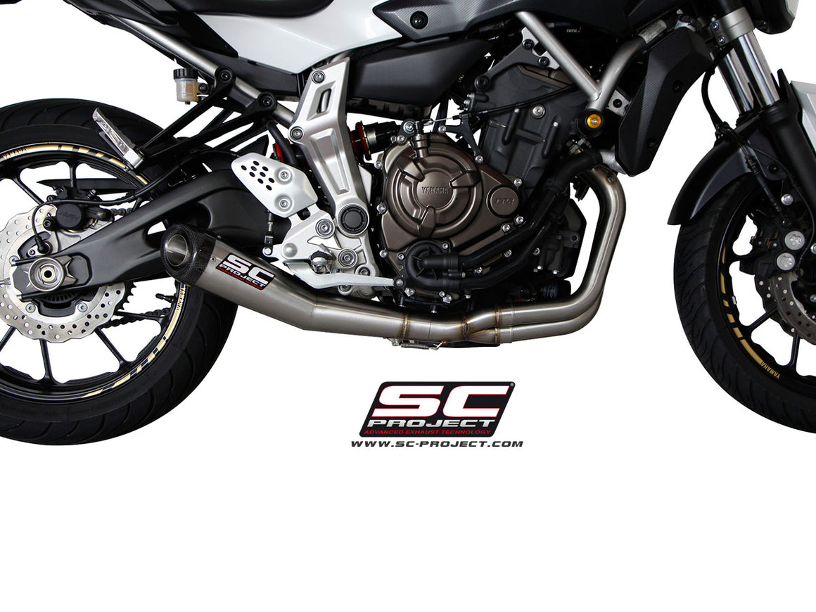 Picture of 2-1 Stainless steel full exhaust system, with Conic stainless steel exhaust