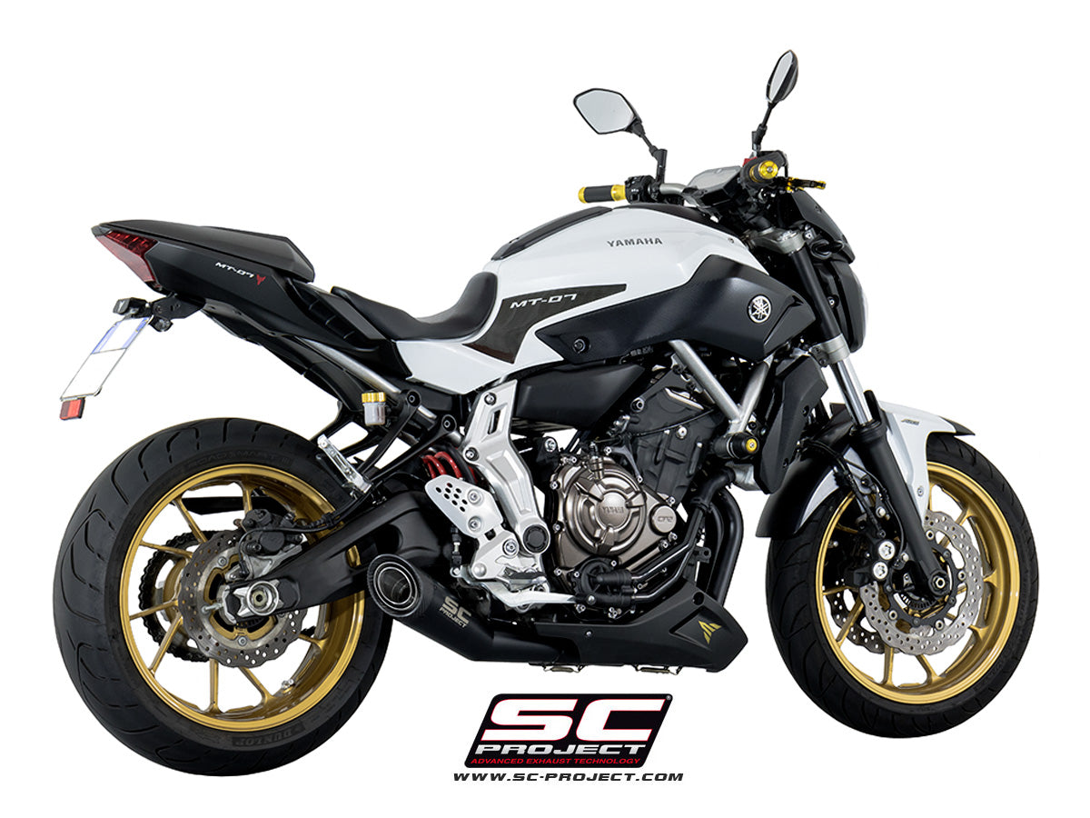 Picture of 2-1 Stainless steel full exhaust system, with S1 stainless steel exhaust, matt black