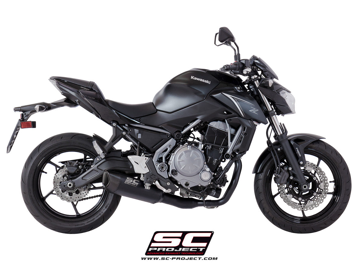 Picture of 2-1 Stainless steel full exhaust system, with SC1-R GT titanium exhaust, matt black