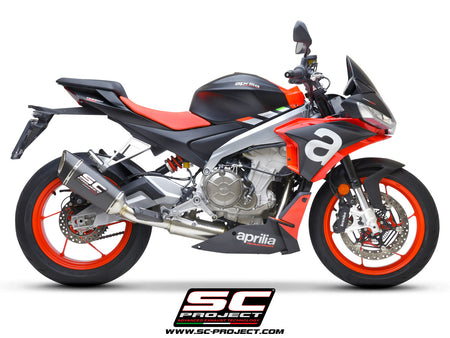 Picture of 2-1 Stainless steel full exhaust system, with SC1-R carbon fibre exhaust