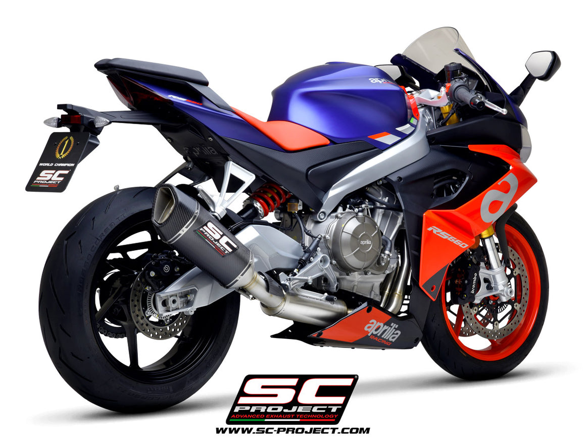 Picture of 2-1 Stainless steel full exhaust system, with SC1-R carbon fibre exhaust