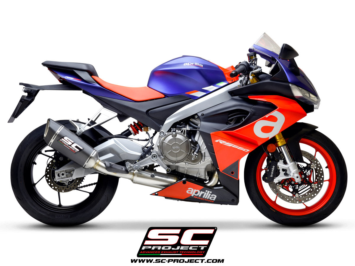 Picture of 2-1 Stainless steel full exhaust system, with SC1-R carbon fibre exhaust