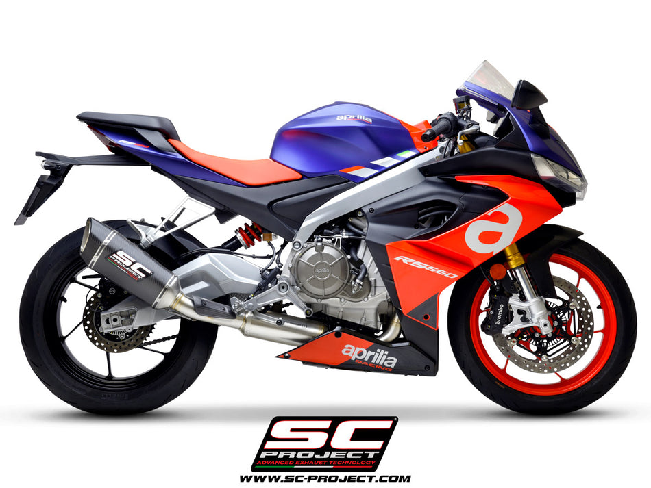 Picture of 2-1 Stainless steel full exhaust system, with SC1-R carbon fibre exhaust