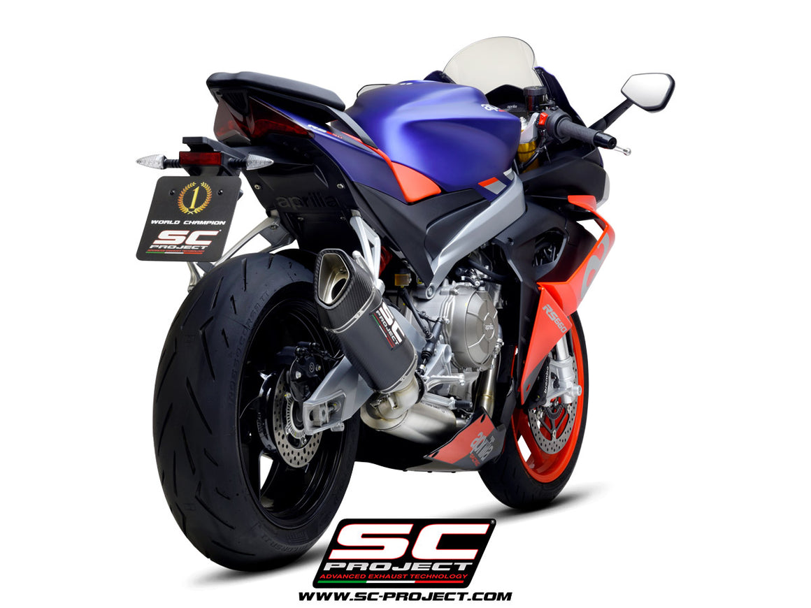 Picture of 2-1 Stainless steel full exhaust system, with SC1-R carbon fibre exhaust