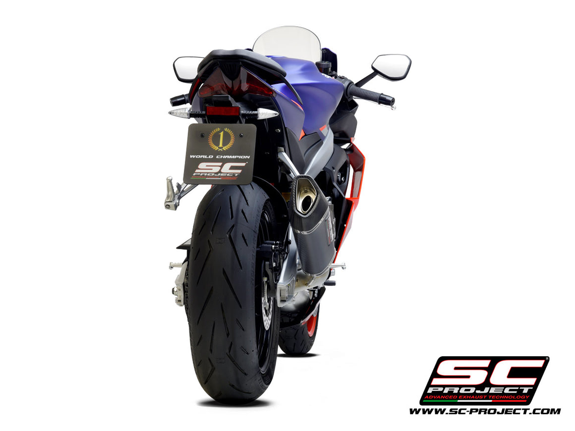 Picture of 2-1 Stainless steel full exhaust system, with SC1-R carbon fibre exhaust