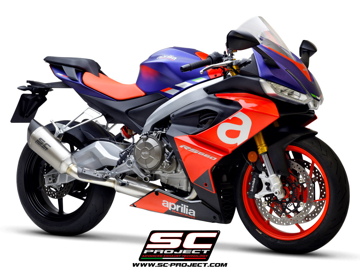 Picture of 2-1 Stainless steel full exhaust system, with SC1-R titanium exhaust