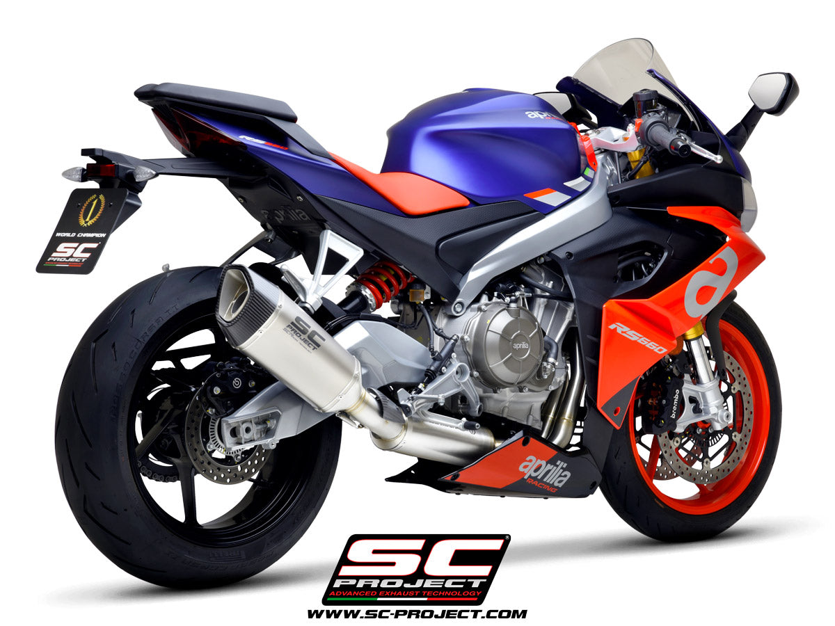 Picture of 2-1 Stainless steel full exhaust system, with SC1-R titanium exhaust