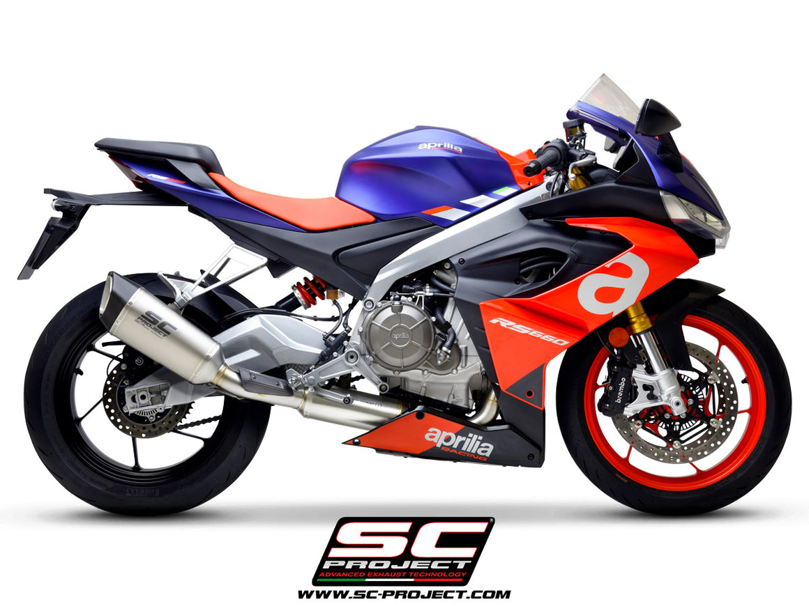 Picture of 2-1 Stainless steel full exhaust system, with SC1-R titanium exhaust
