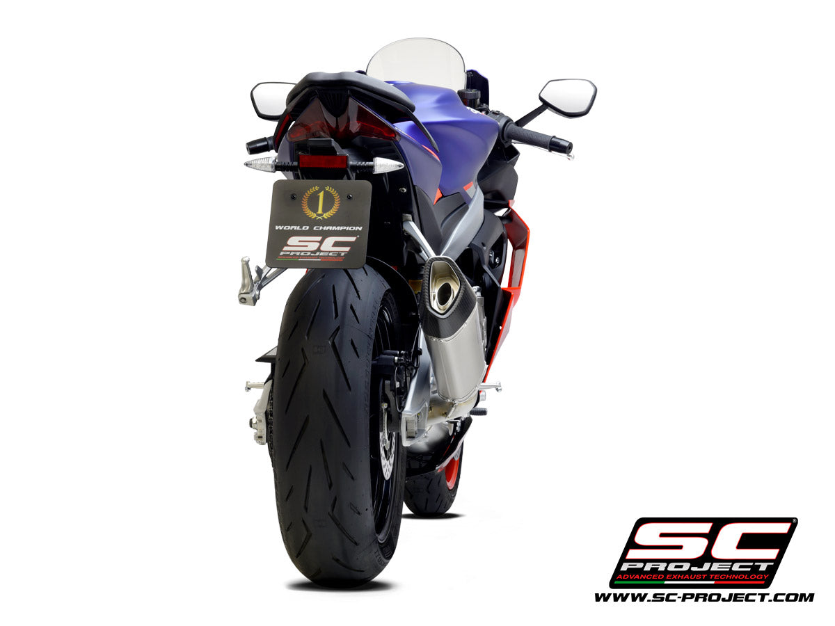 Picture of 2-1 Stainless steel full exhaust system, with SC1-R titanium exhaust