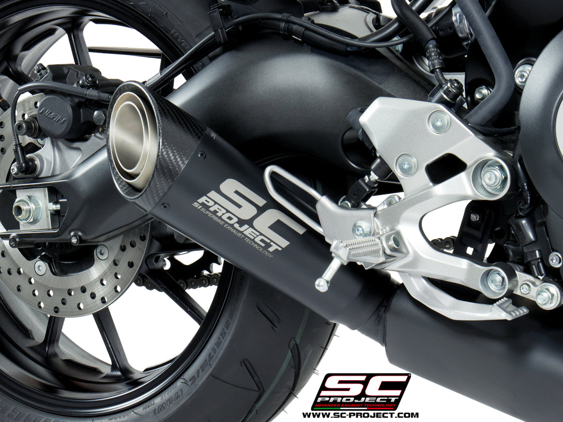 Picture of 3-1 Stainless steel full exhaust system, with S1 titanium exhaust, matt black