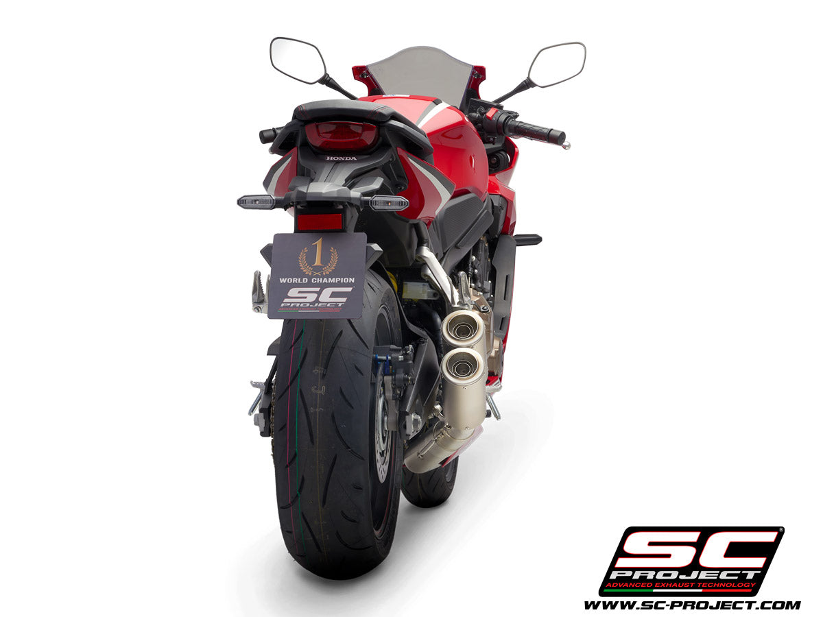 Picture of 4-1 Stainless steel full exhaust system, with Twin CR-T titanium exhaust