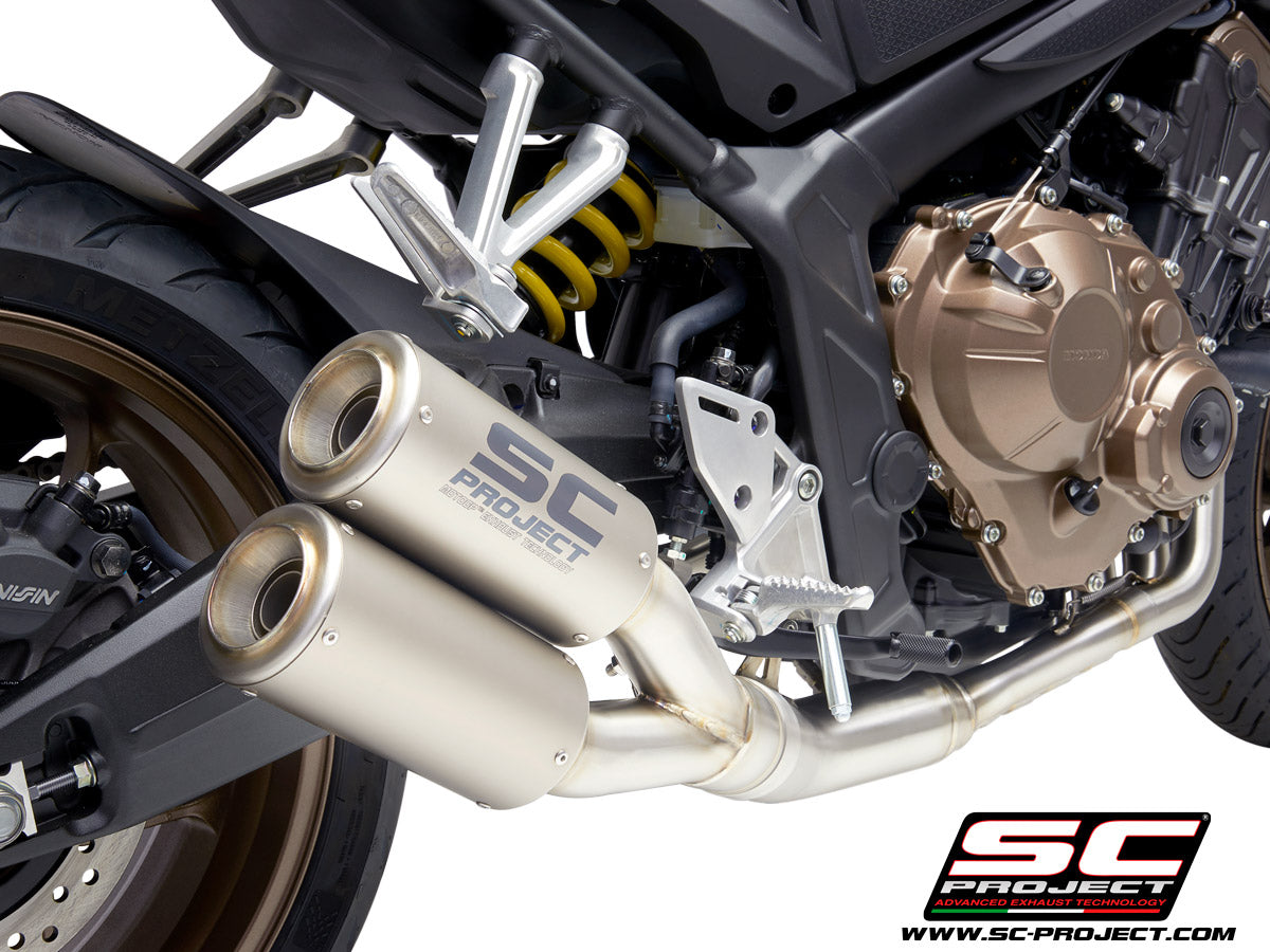 Picture of 4-1 Stainless steel full exhaust system, with Twin CR-T titanium exhaust